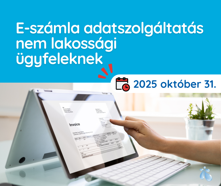 Fontos változás nem lakossági ügyfeleinknek: 2026-tól kizárólag elektronikus számlázás